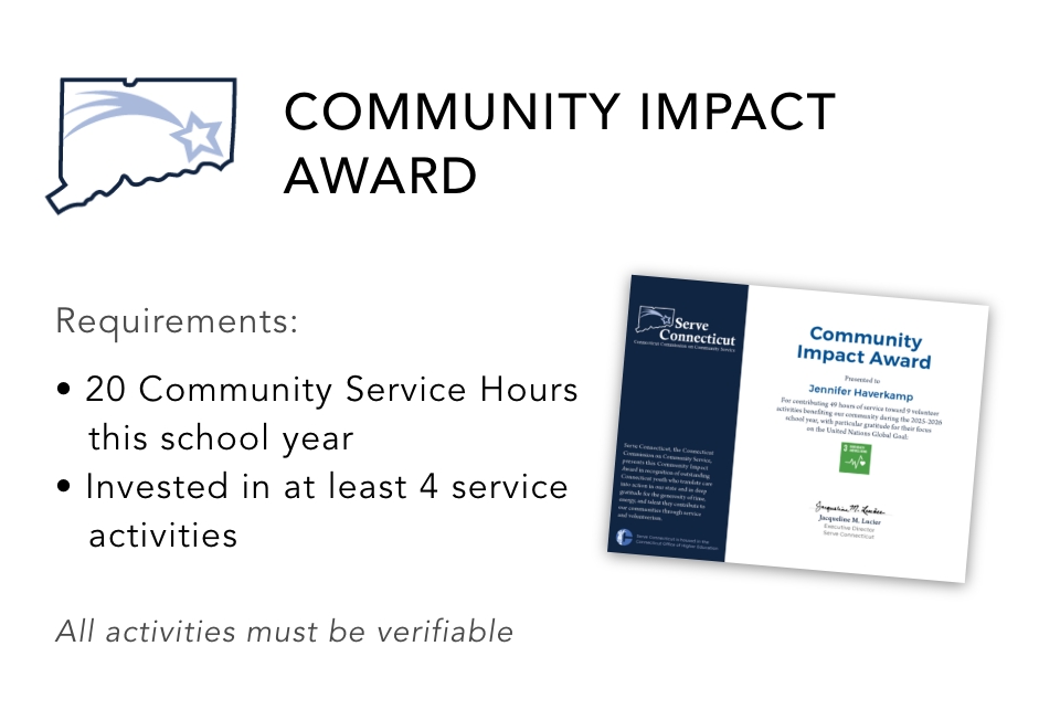 Serve Connecticut Community Impact Award