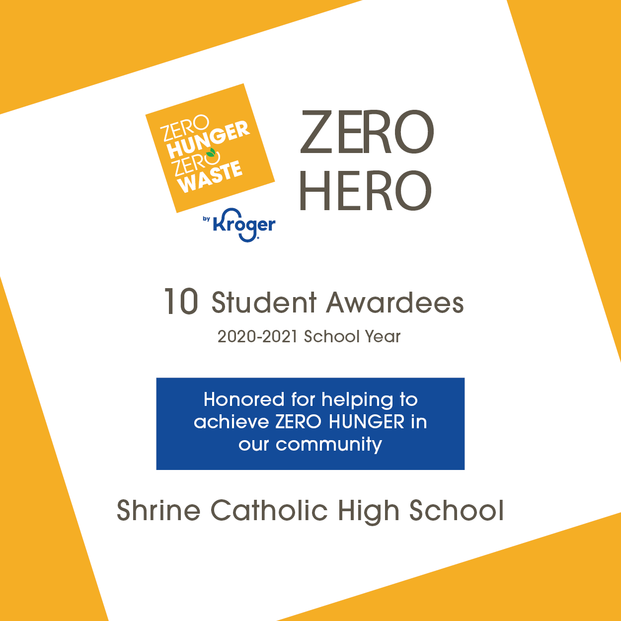 2020-21 Zero Hero Awards