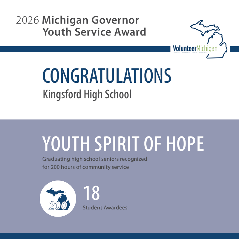 2025-26 Michigan Governor Youth Service Awards